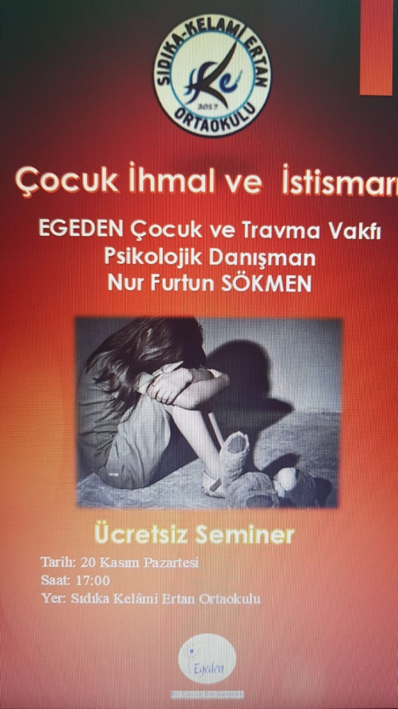 Seminar in Çeşme Sıdıka Kelami Ertan Secondary School